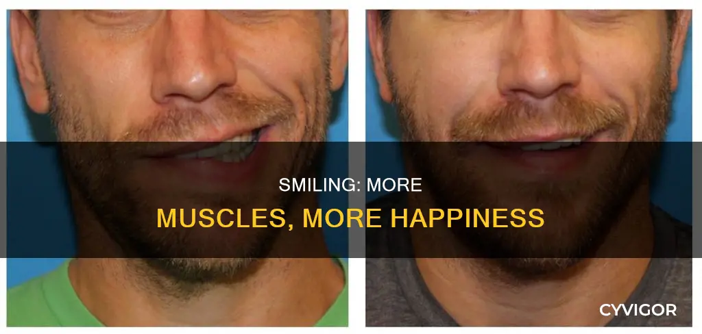 does smiling take more muscles