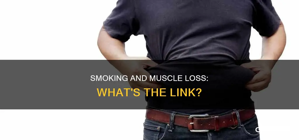 does smoking cause muscle loss
