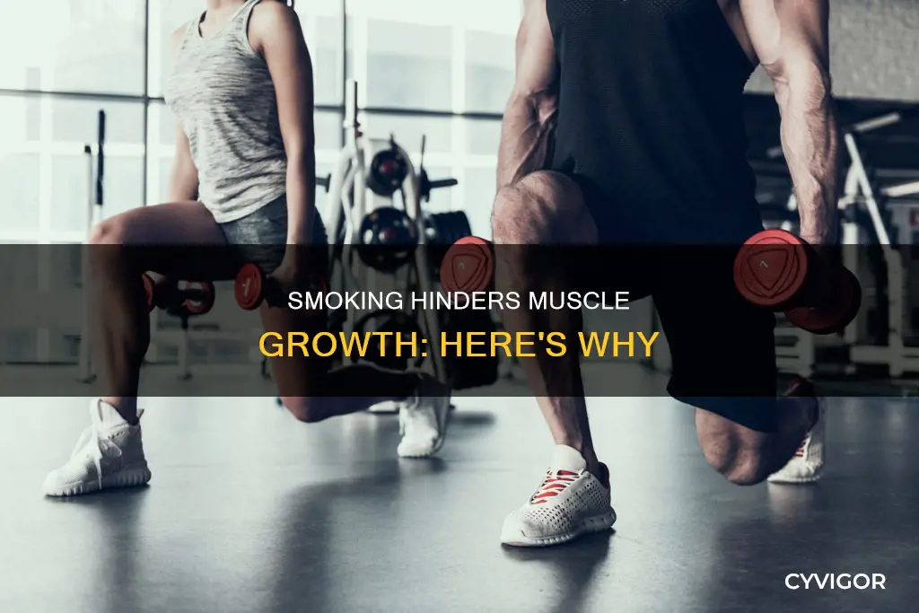 does smoking cause slow muscle growth