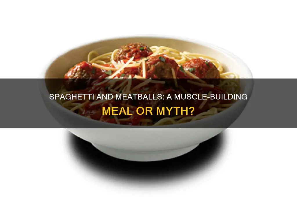 does spaghetti and meatballs help you gain muscle