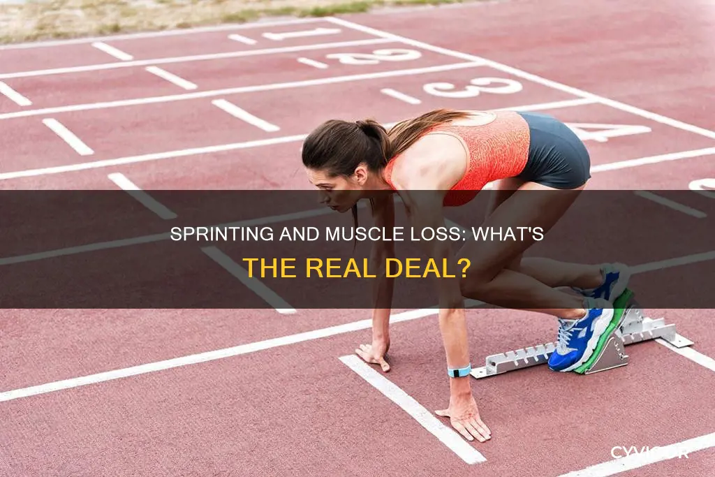 does sprinting decrease muscle