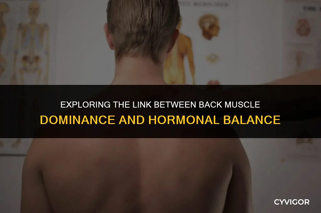 does squeeze back muscles dominant make hormones