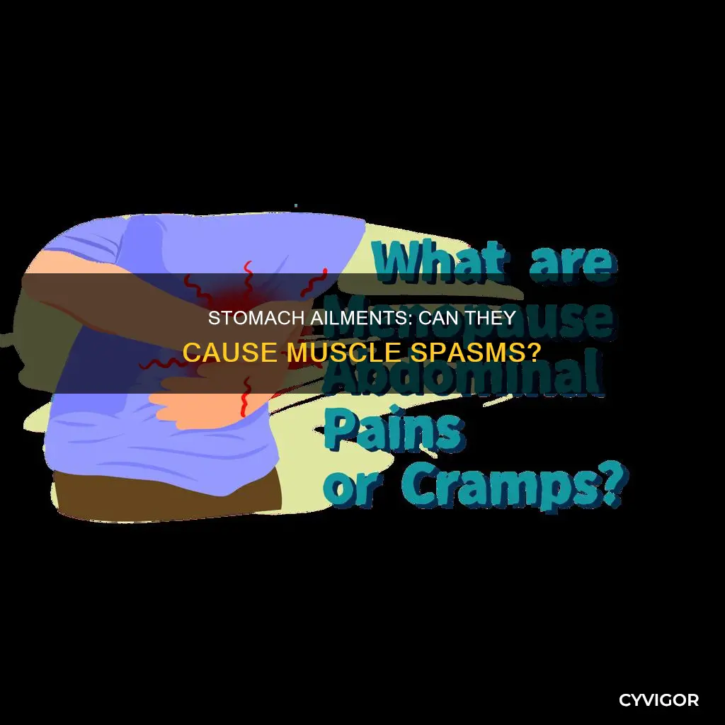 does stomach ailment cause muscle spasms