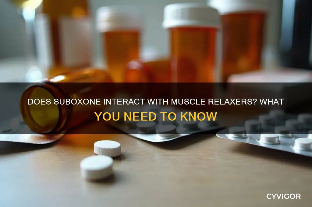 does suboxone block muscle relaxers