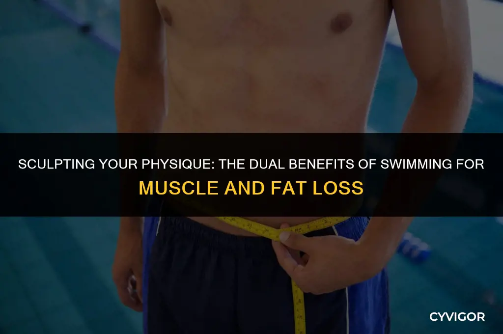 does swimming build muscle or burn fat
