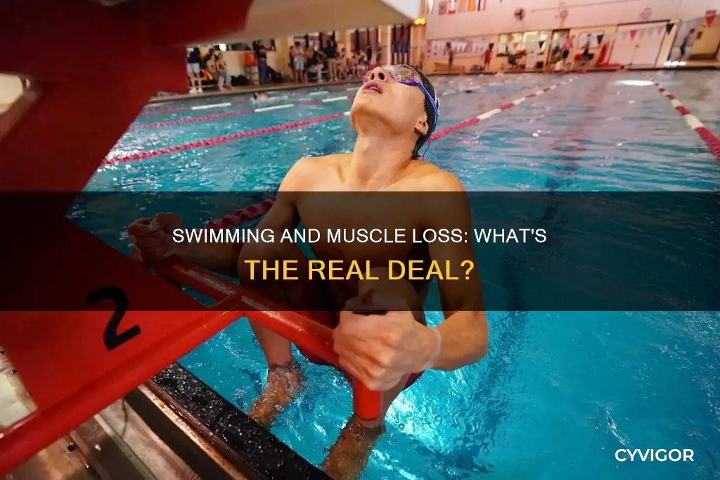 does swimming cause muscle loss