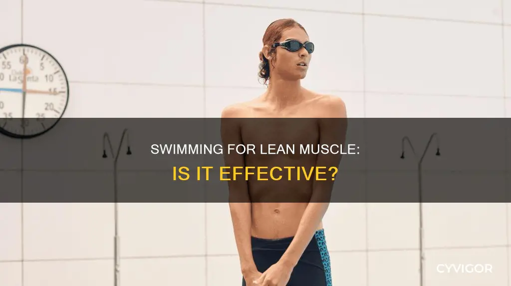 does swimming create lean muscle
