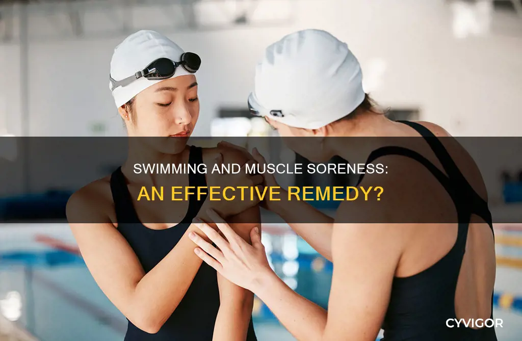 does swimming reduce muscle soreness
