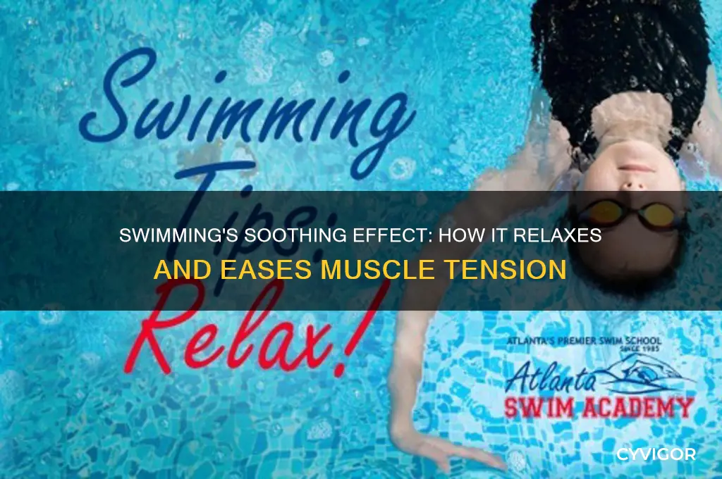 does swimming relax your muscles