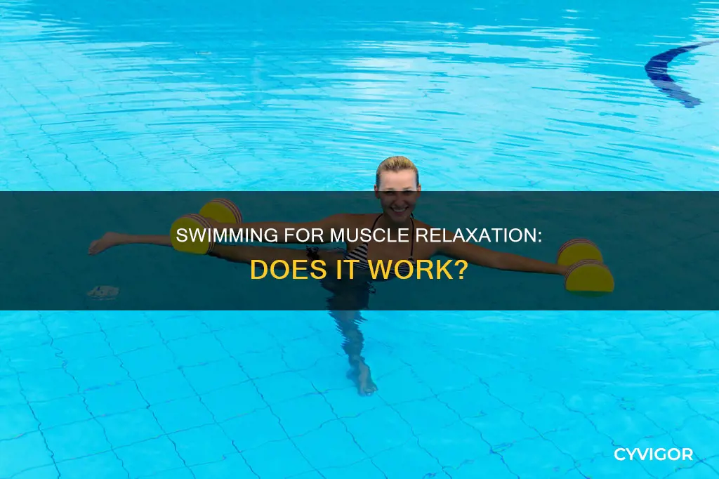 does swimming relieve muscle tension