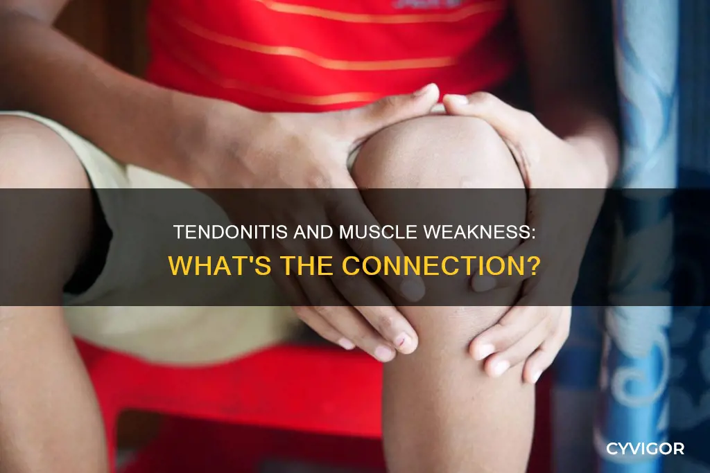 does tendonitis cause muscle weakness