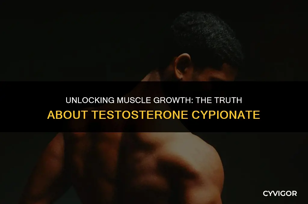 does testosterone cypionate build muscle