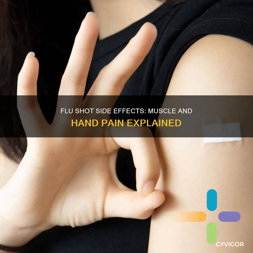 does the flu shot cause aching hands and muscles