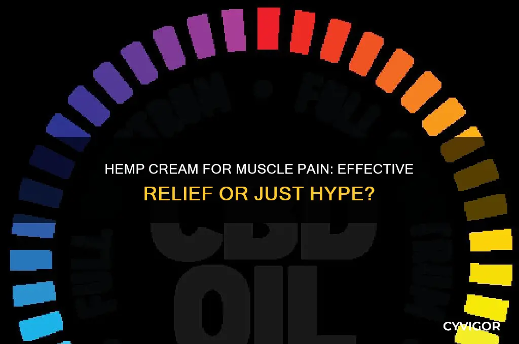 does the hemp cream work on muscle pain