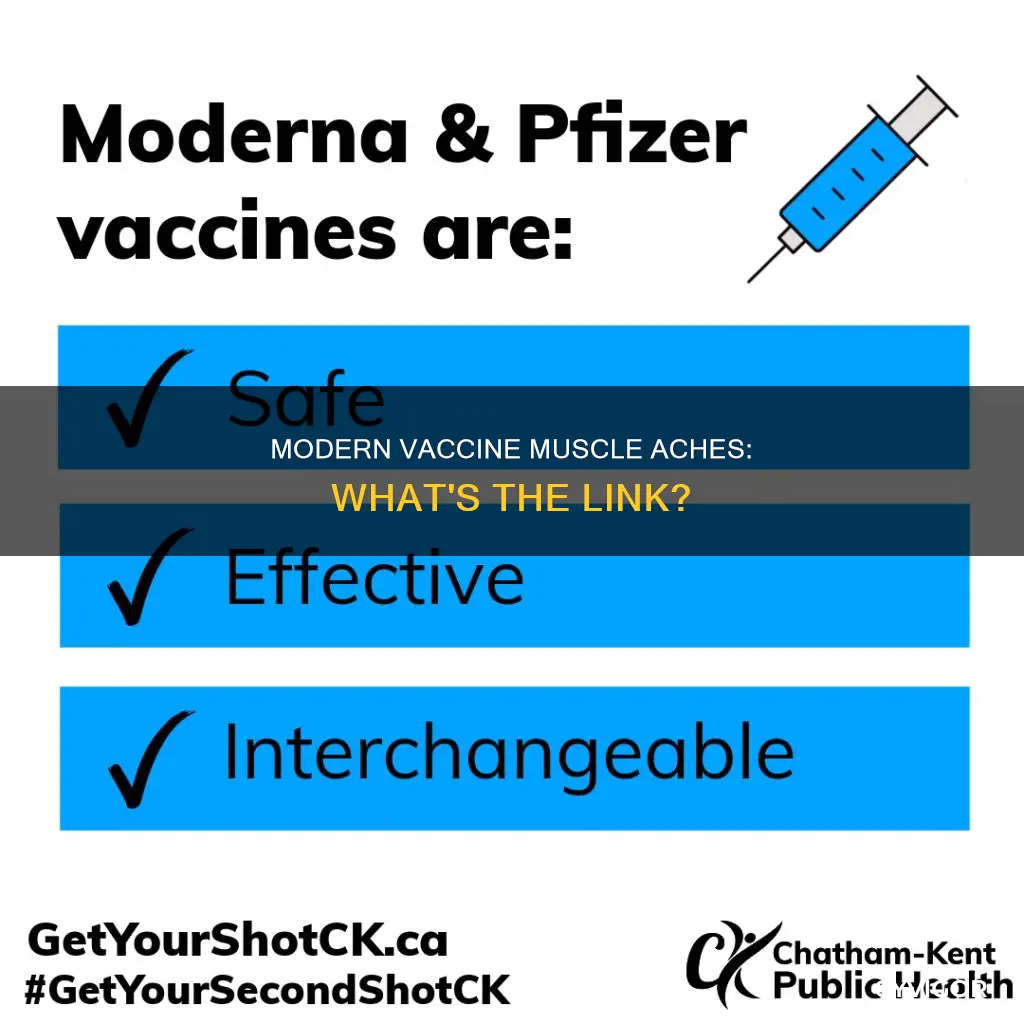 does the moderna vaccine cause muscle aches