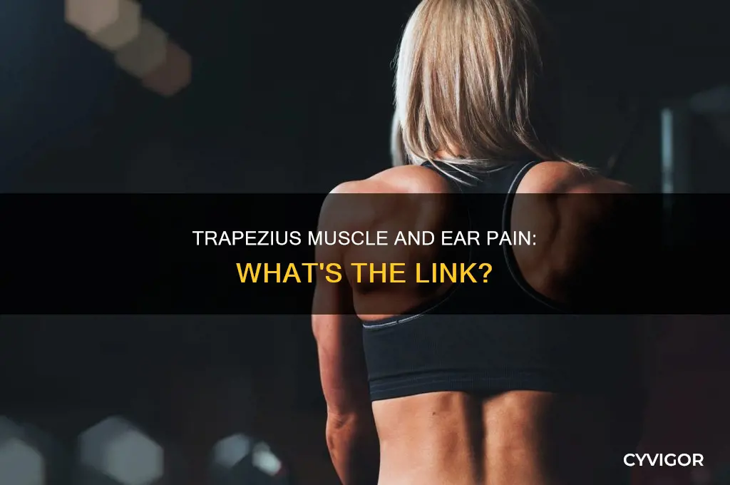 does the trapezious muscle cause ear pain