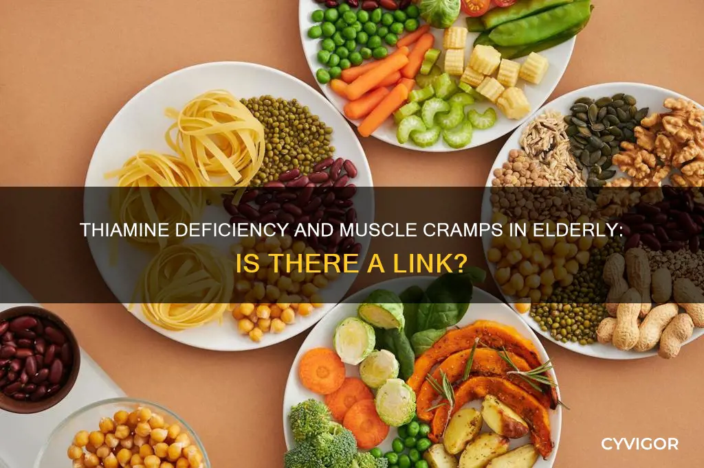 does thiamine deficiency in elderly cause muscle cramps in morning