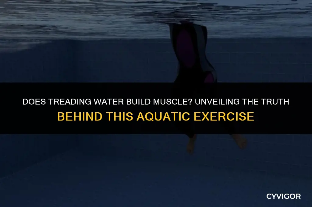 does treading water build muscle