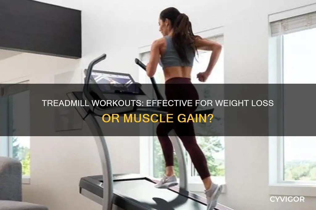 does treadmill help you lose weight or gain muscle