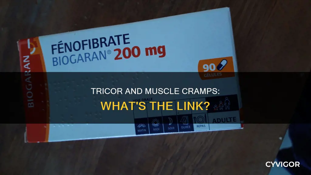 does tricor cause muscle cramps