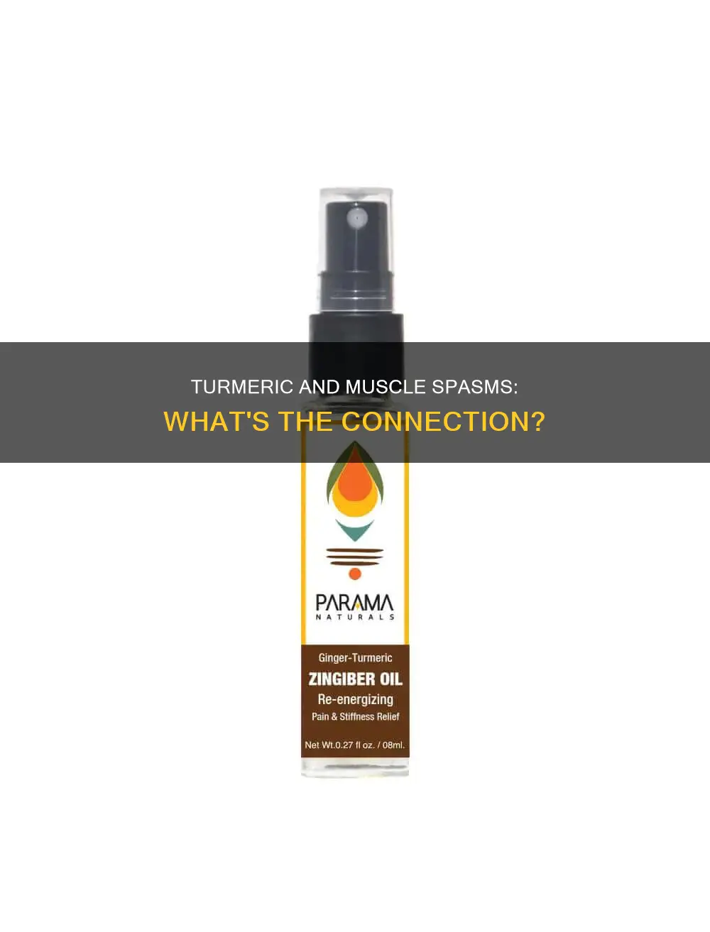 does turmeric cause muscle spasms