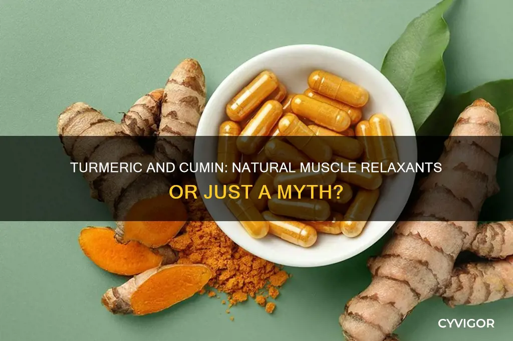 does turmeric cumin relax muscles