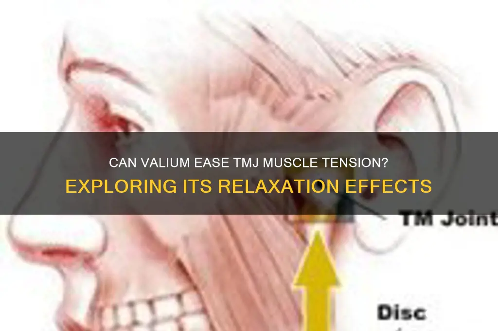 does valium relax tmj joint muscles