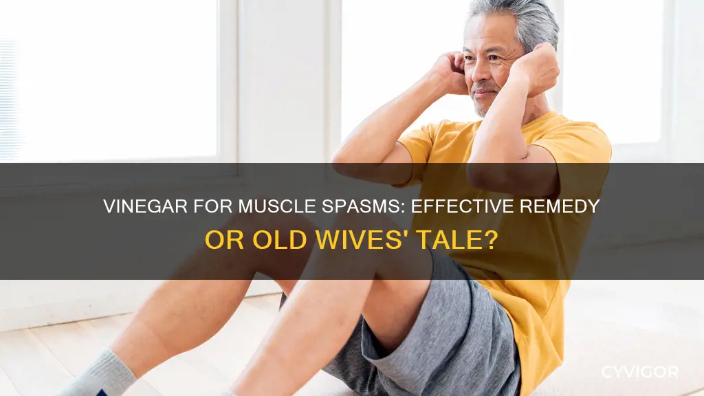 does vinger cure muscle spams