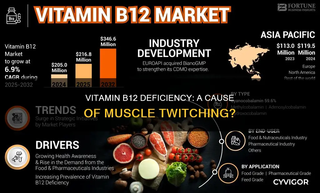 does vitamin b12 deficiency cause muscle twitching