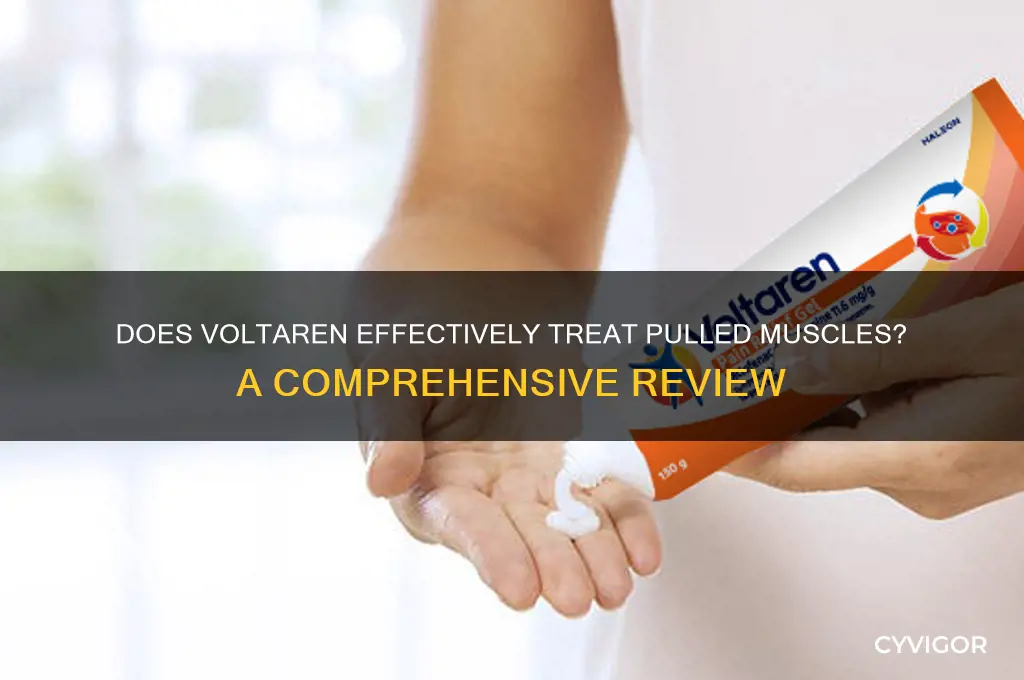 does voltaren work for pulled muscle