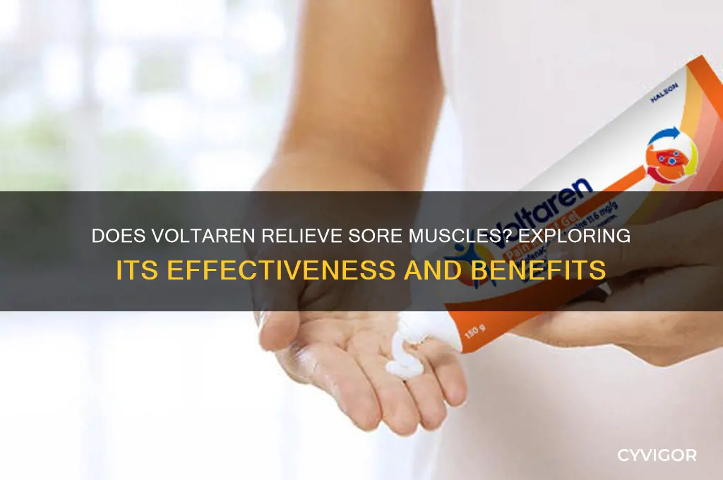 does voltaren work on sore muscles