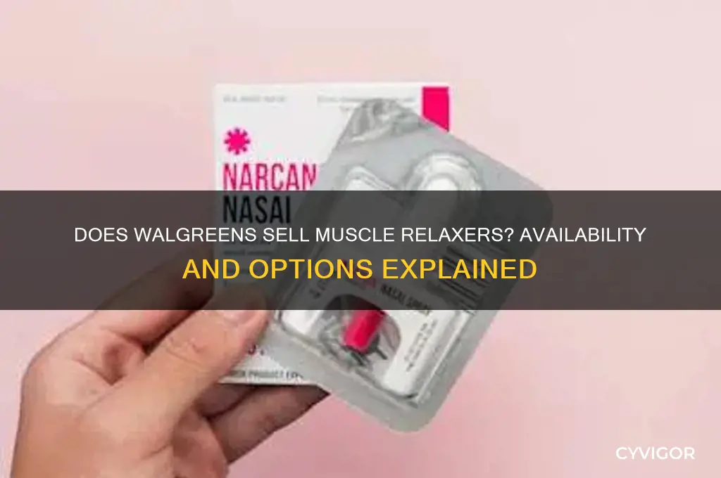 does walgreens sell muscle relaxers