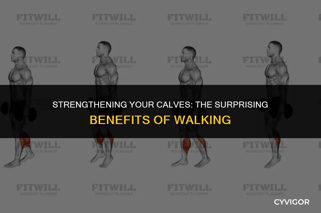 does walking build calf muscles