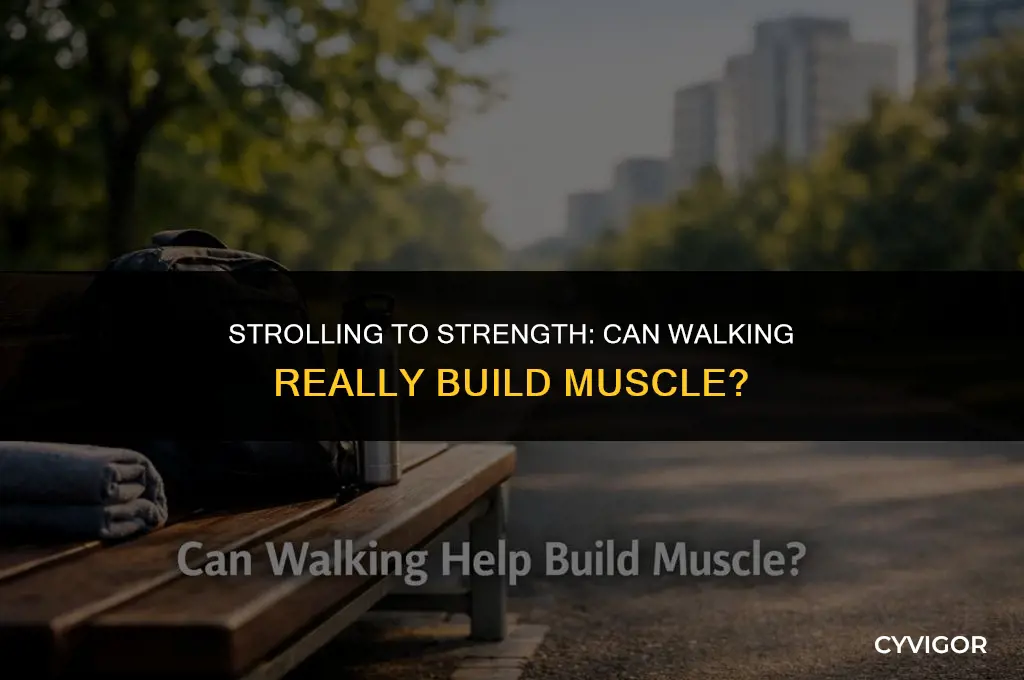 does walking help build muscle