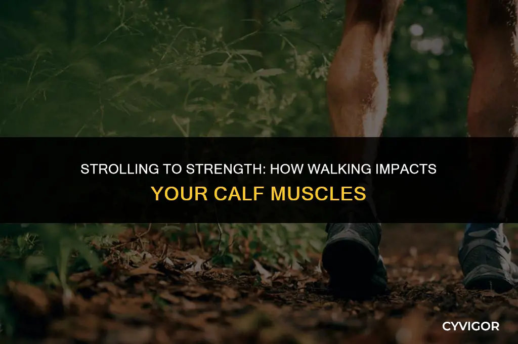 does walking increase calf muscle