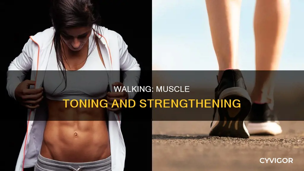 does walking tone muscles