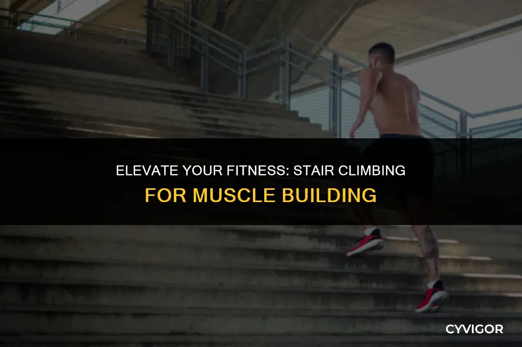 does walking up stairs build muscle