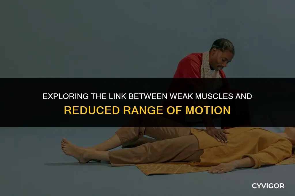 does weak muscles affect rom