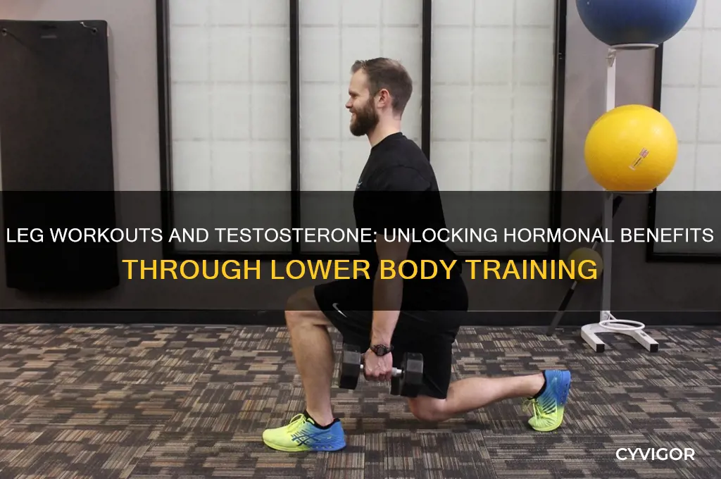 does working leg muscles release testosterone