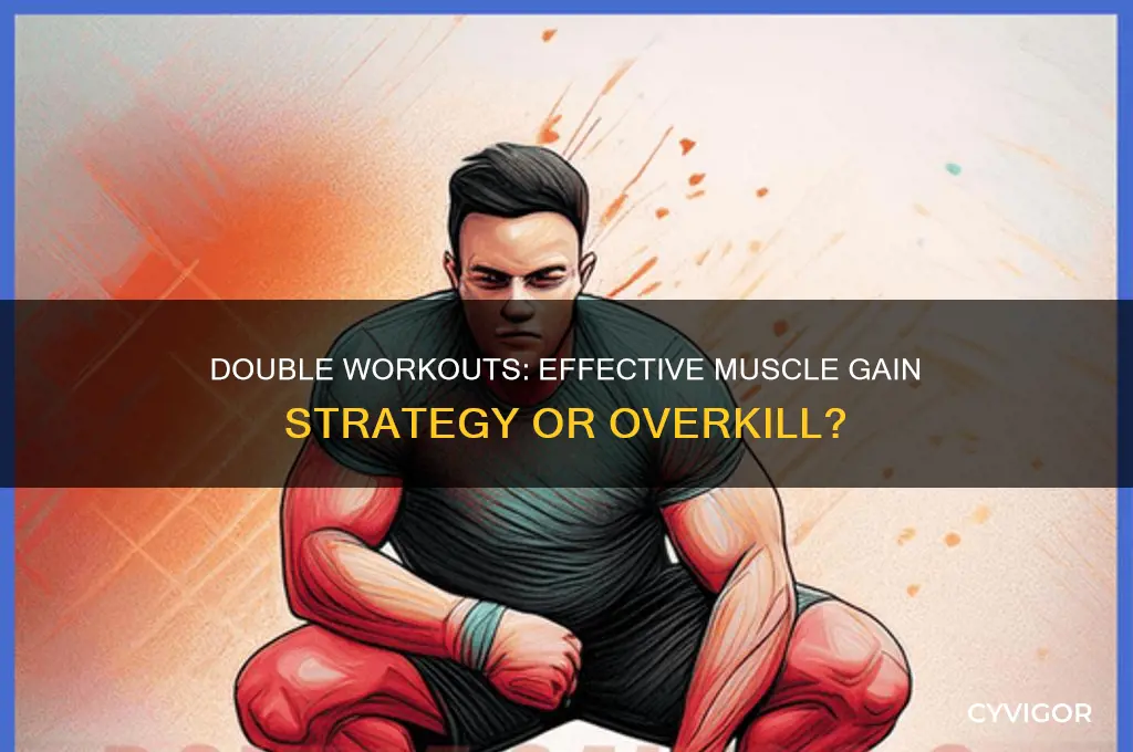 does working out twice a day help gain muscle