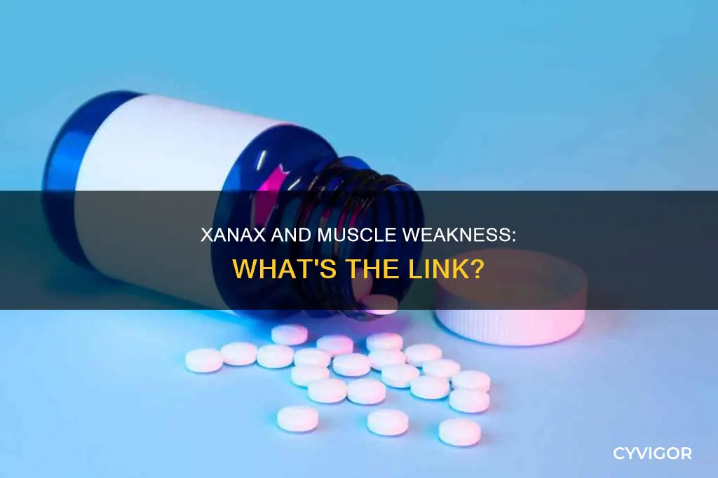 does xanax cause muscle weakness