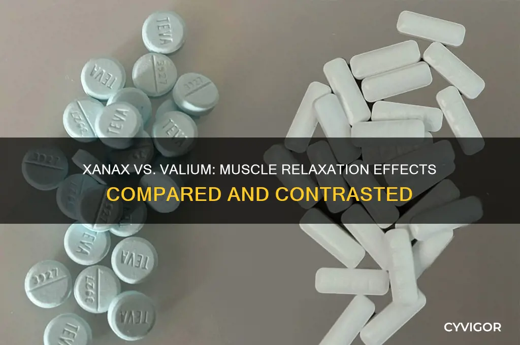 does xanax relax muscles like valium