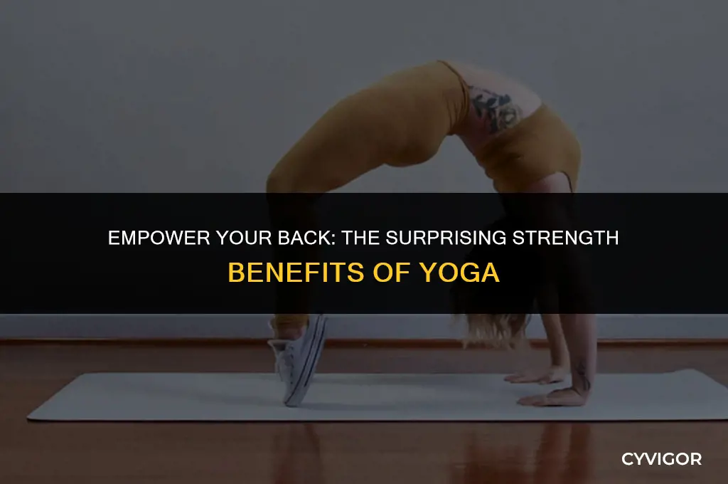 does yoga strengthen back muscles