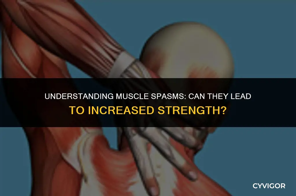 does your muscle get stronger after a muscle spasm