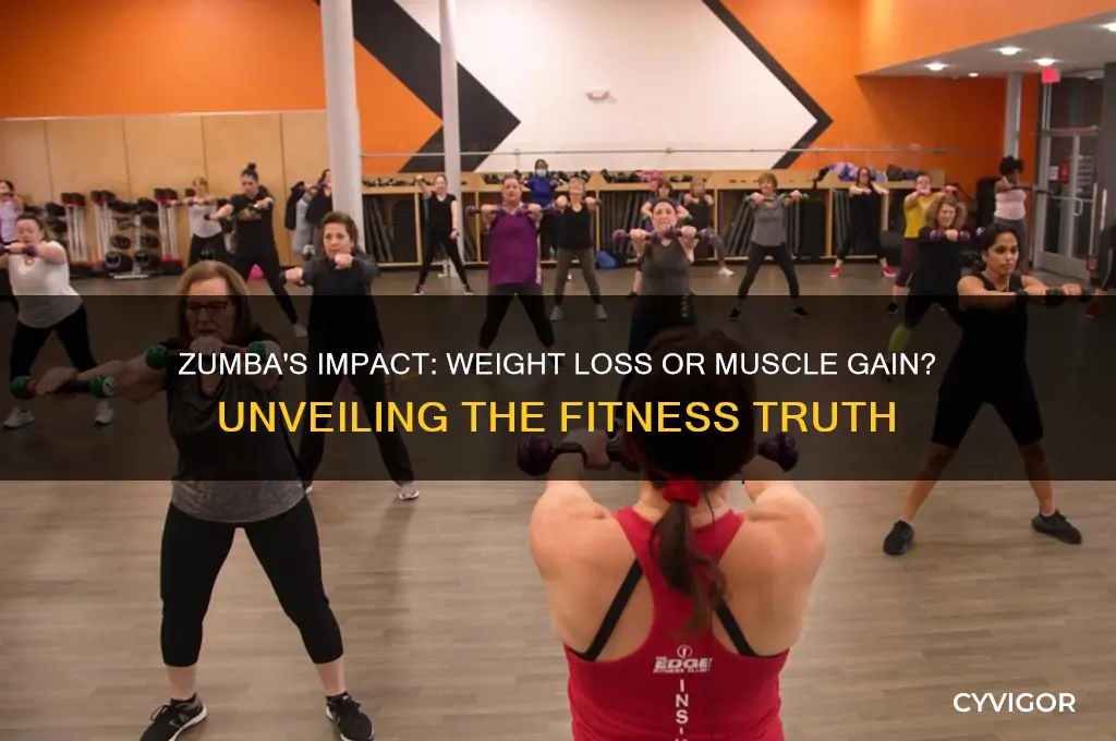 does zumba make you lose weight or gain muscle