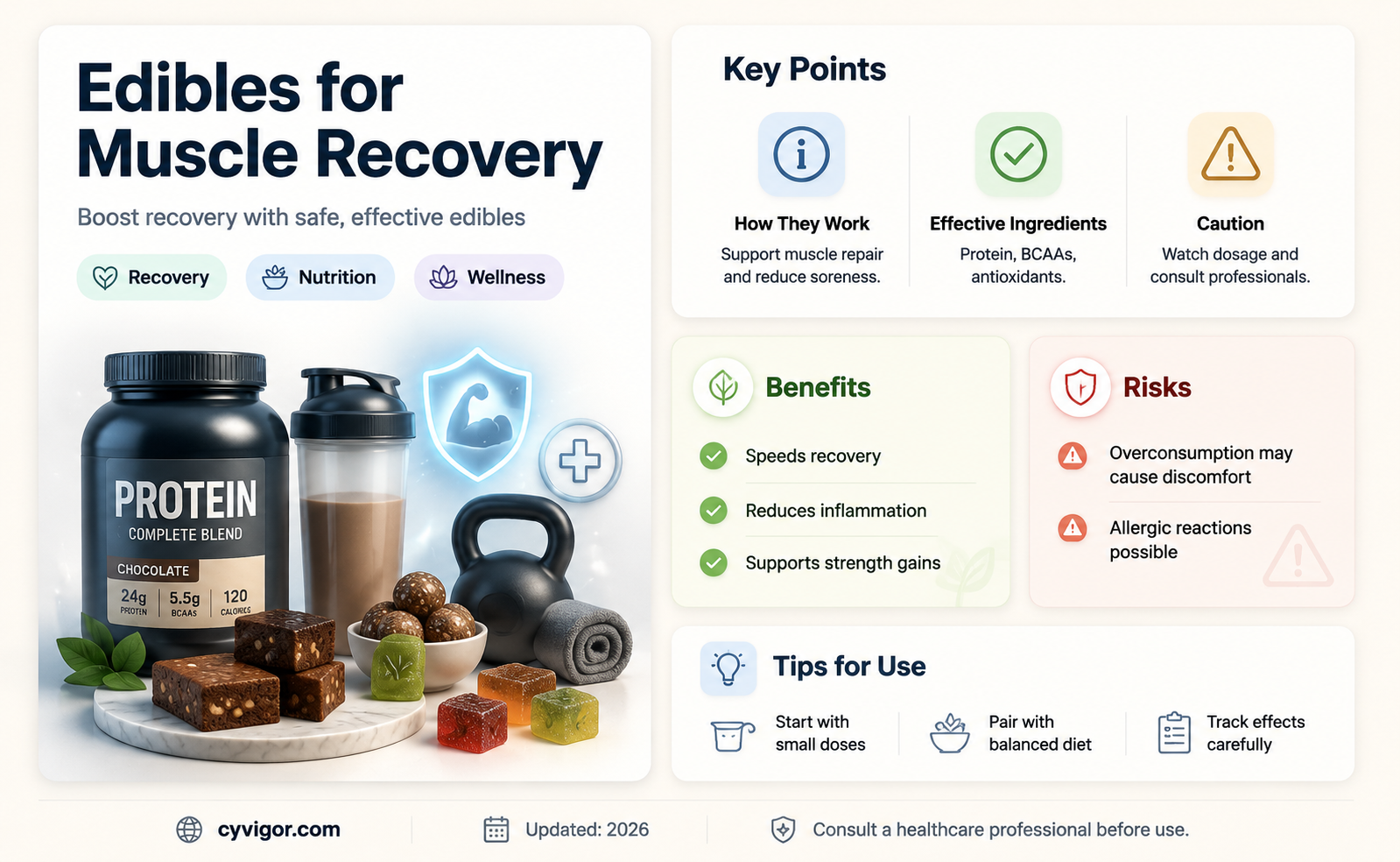 are edibles good for muscle recovery