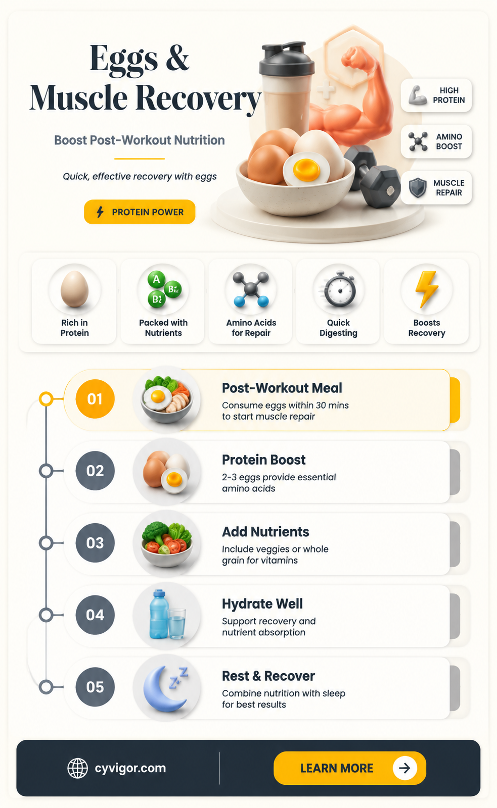 are eggs good for muscle recovery