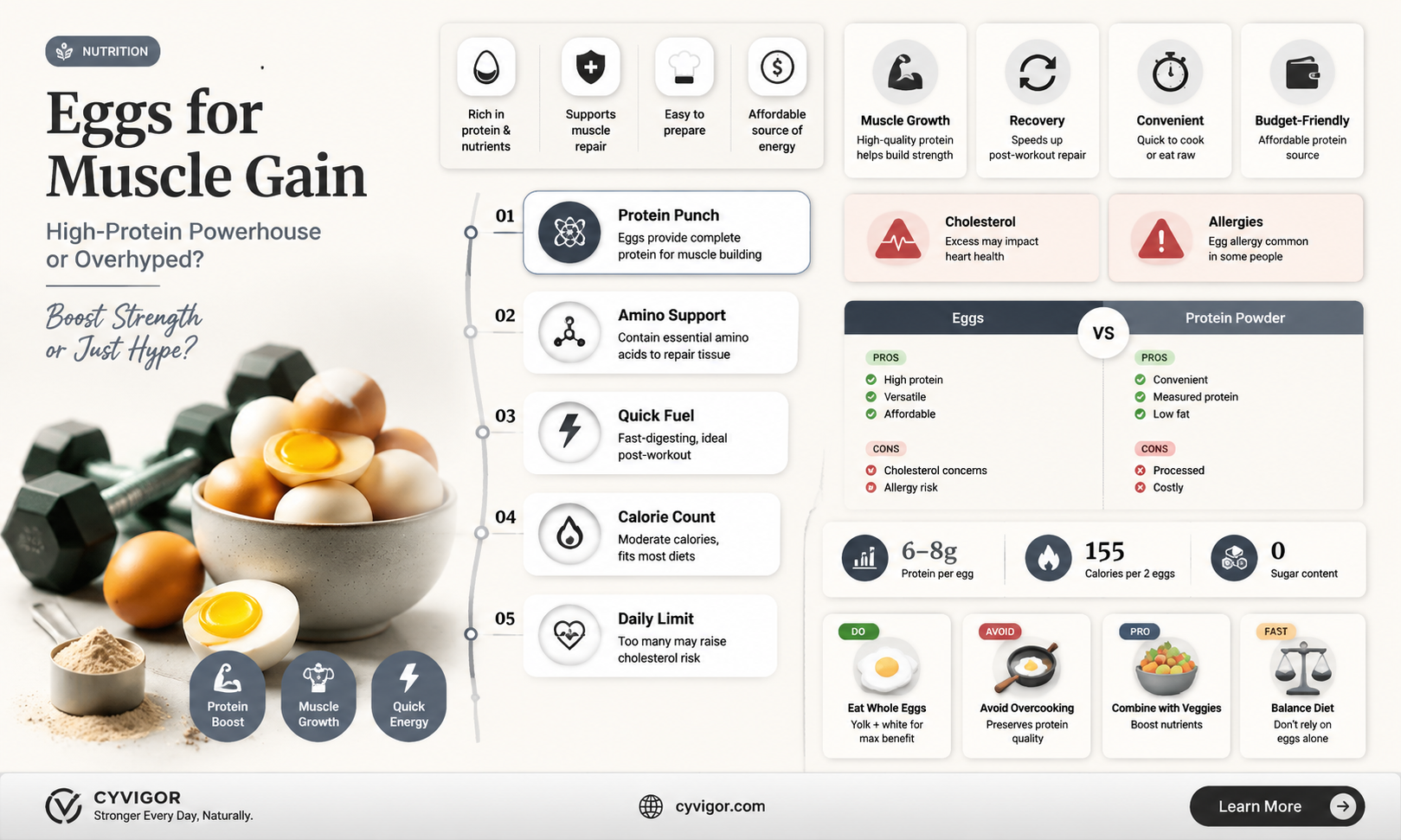 are eggs good protien muscle gain