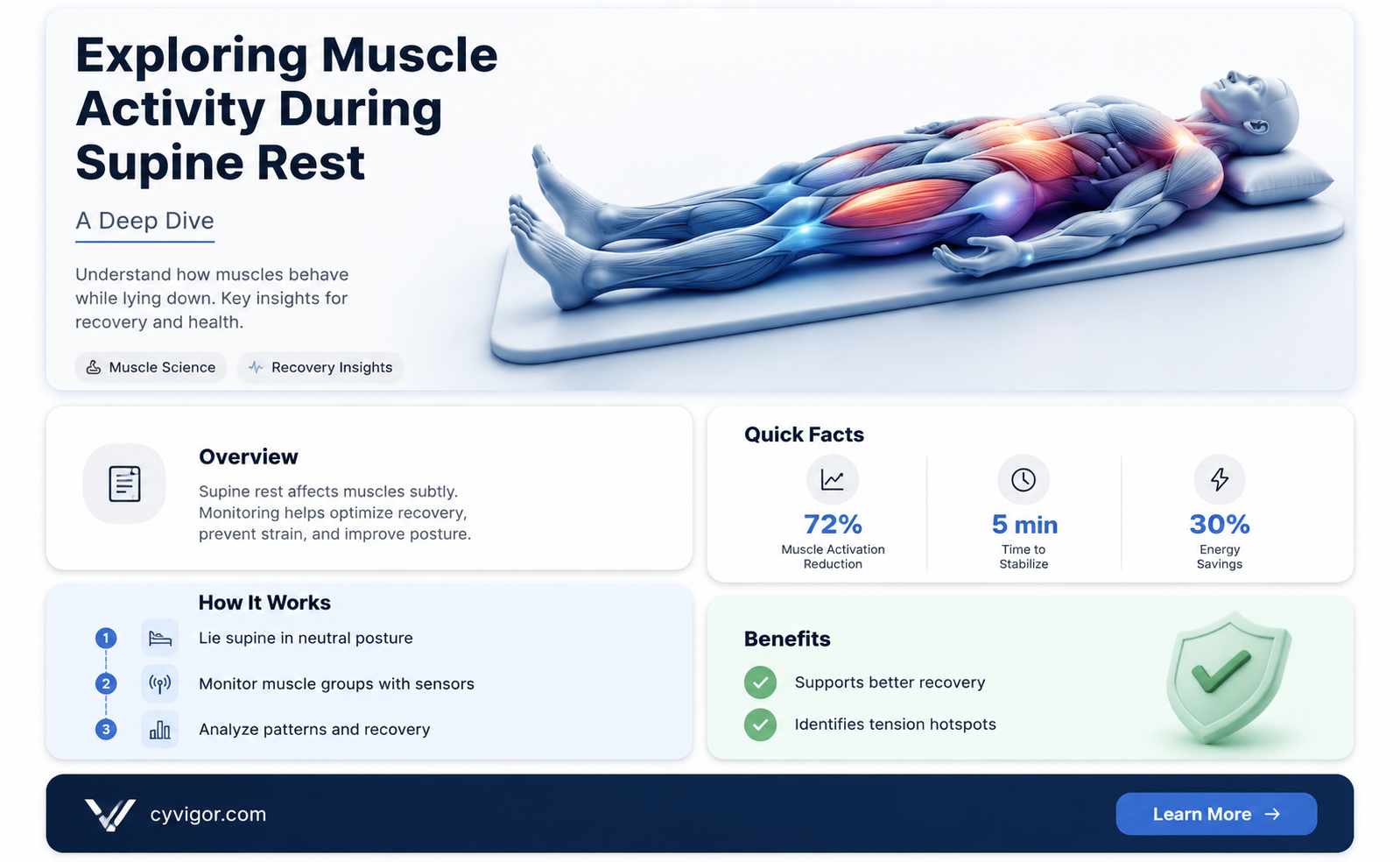 are muscle active when i lay on my back