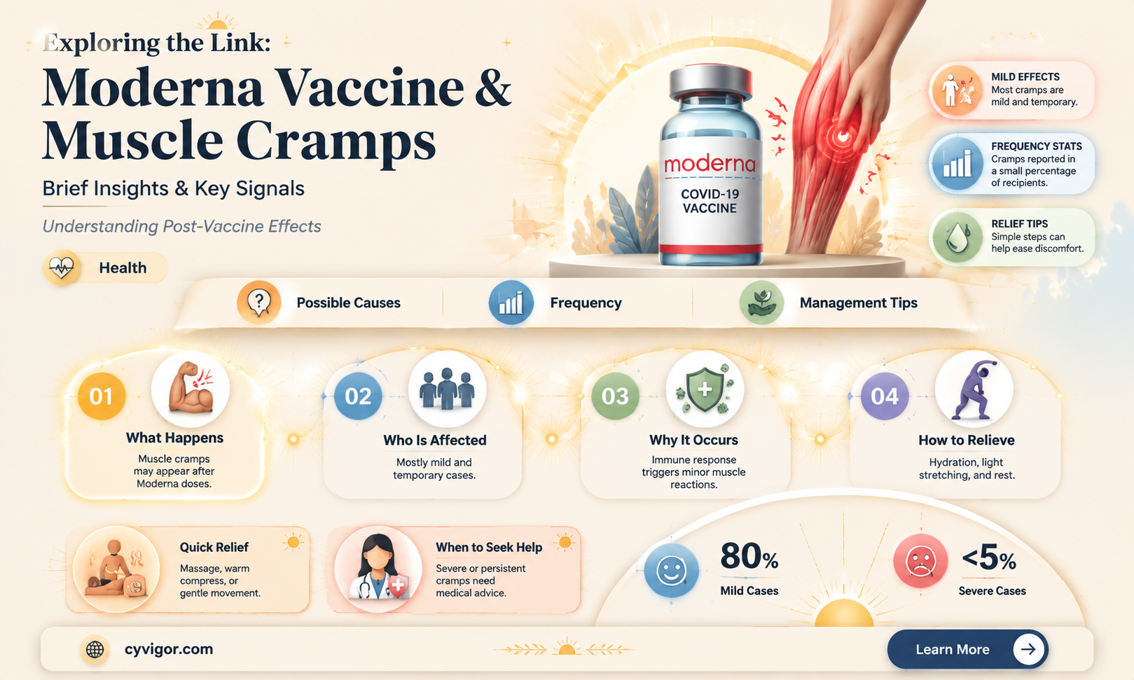 are muscle cramps a side effect of the moderna vaccine